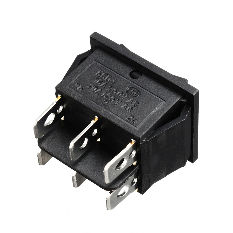 5pcs 250V AC 6 Pin 3 Position Rocker Switch Hoist Boat ON-OFF-ON Push Button Switch