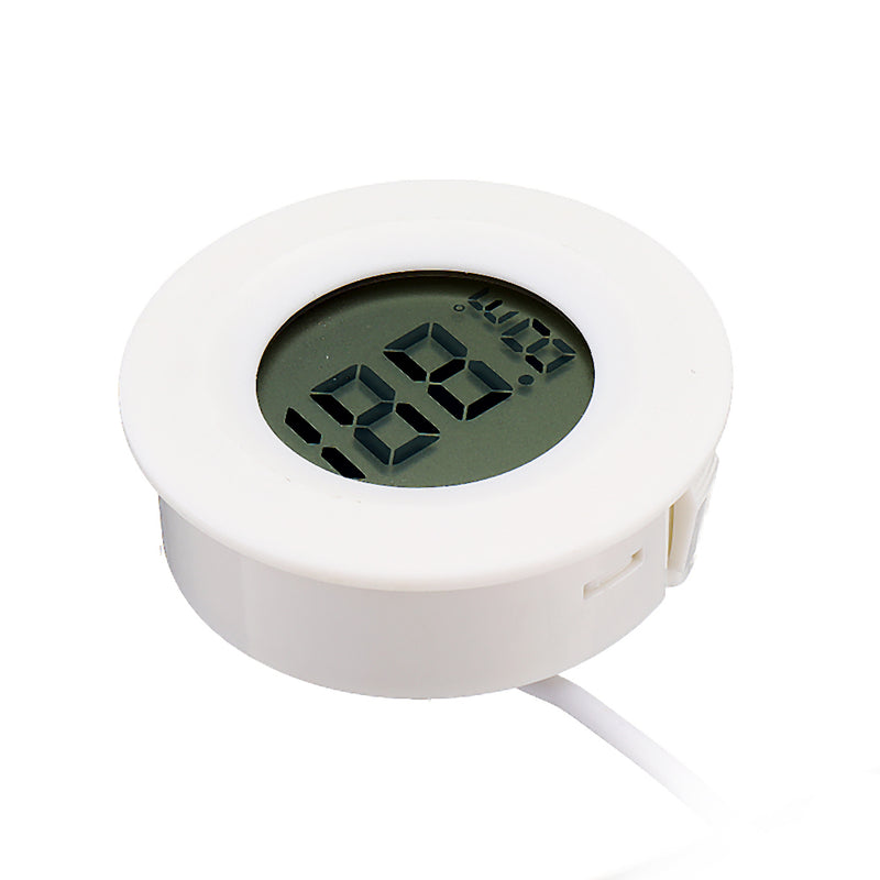 Round Electronic LCD Digital Thermometer Temperature  Meter for Indoor Outdoor Temperature Instruments with External Probe