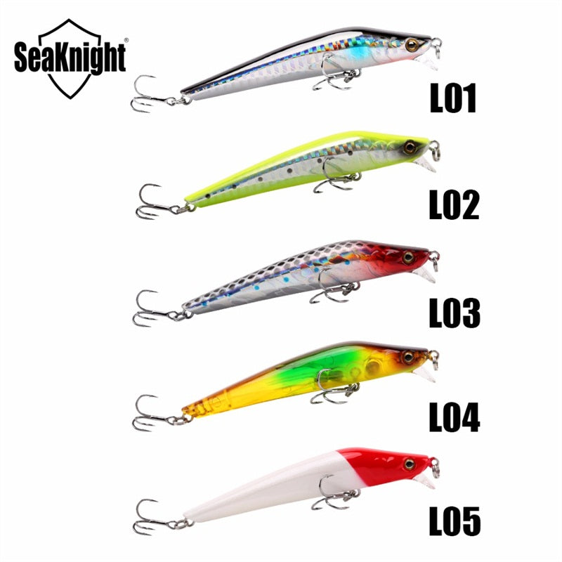 SeaKnight SK016 1PC 10g 95mm 0-0.4m Depth Minnow Fishing Lure Floating Wobblers Hard Bait