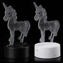 3D LED Night Light USB Horse Animal 7 Color Change Table Desk Lamp Lighting Gift