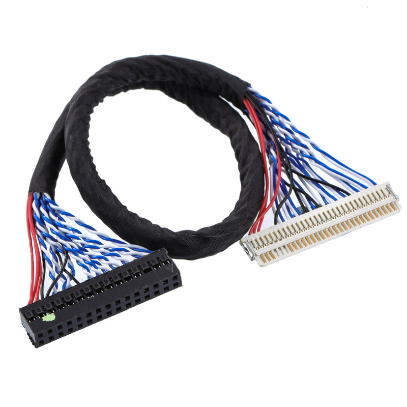 FIX-30P-DO8 30 Pin 2CH 8-bit Commonly For 17 19 22 23.6 Inch Screen Cable LVDS LCD Driver Board