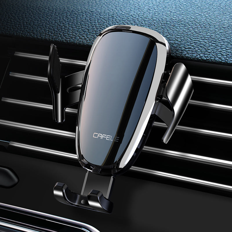 Cafele Anti-power Off Electric Induction Smart Lock Air Vent Car Phone Holder for 4.0-6.8 inch Smart Phone
