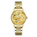 TEVISE 9006 3D Phoenix Dial Display Automatic Mechanical Watch Full Steel Waterproof Unisex Watch