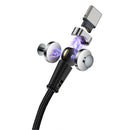 Bakeey 3A Type C Micro USB LED Light 180 Rotation Fast Charging Magnetic Data Cable For Huawei P30 P[ro Mate 30 Xiaomi Mi9 9Pro Redmi 7A Redmi 6Pro