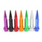 4pcs Aluminum Tire Dustproof Wheel Stem Valve Caps Car Auto Bike Spike Shape