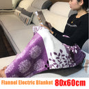 Electric Throw Heated Blanket Fleece Warm Bedding Blanket Washable Office Home Heated Mat