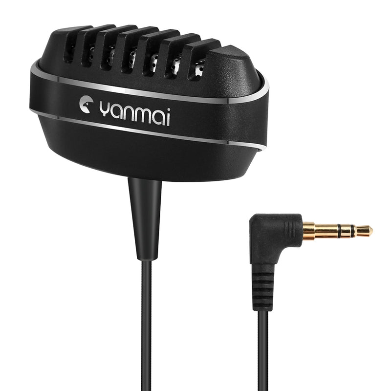 Yanmai R999 Lavalier Omnidirectional Condenser Microphone Clip-on Microphone Dual Capacitor Mini Microphone For Smartphone Camera for Video Voice Lectures Business Conference