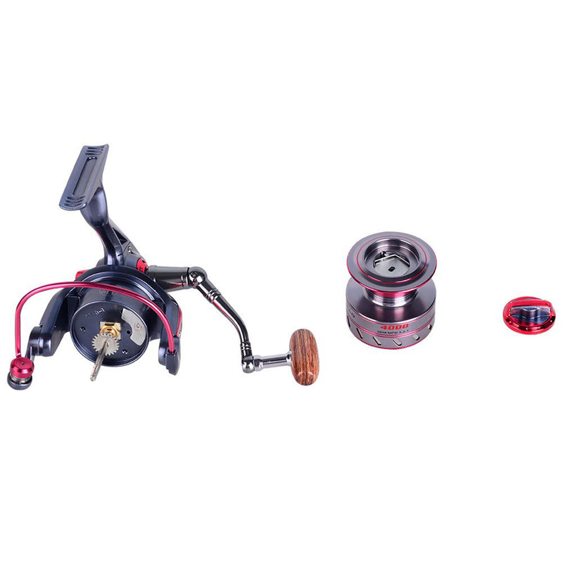 ZANLURE XY3000-5000 5.2/4.9:1 11+1BB Fishing Reel Hand Orientation Exchangable Spinning Wheel