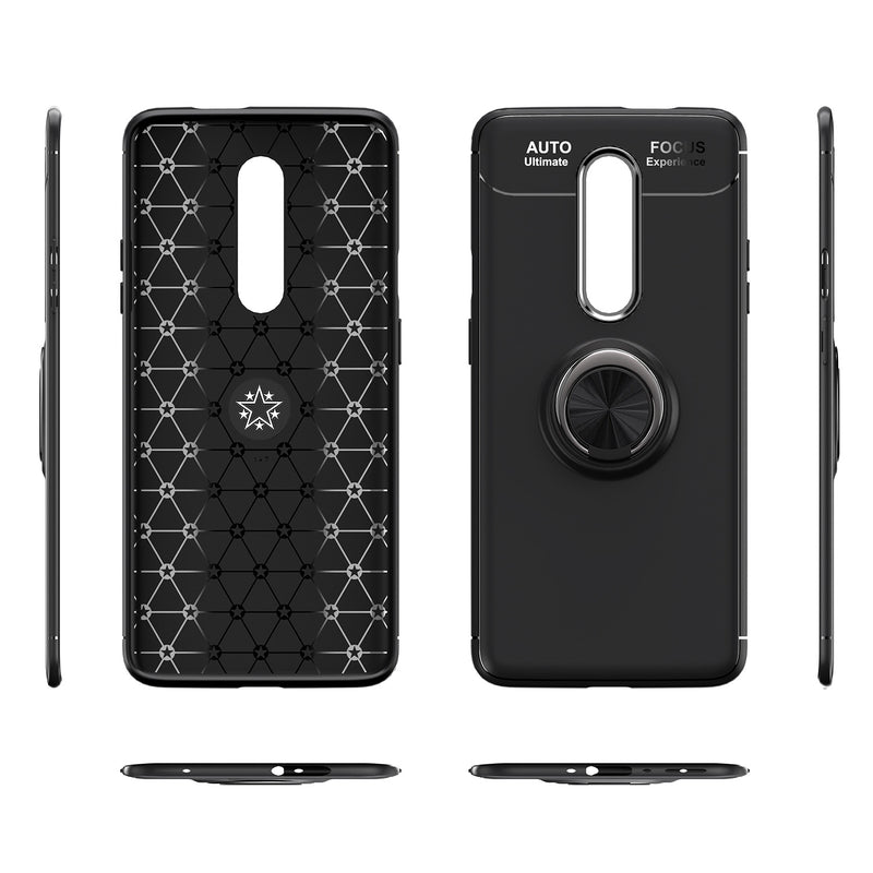 Bakeey Shockproof Magnetic Adsorption Protective Case with Finger Ring Holder for OnePlus 7 PRO