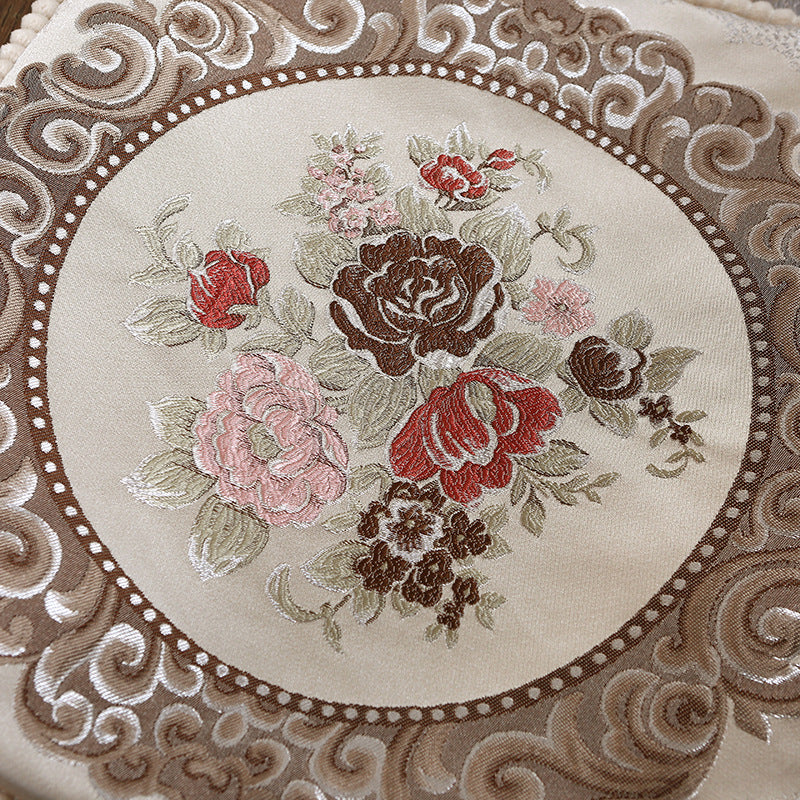 European Classical Style Embroidery Floral Cushion Cover Home Sofa Art Decor Seat Cushion Cover Pillow Case