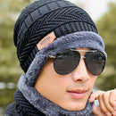 Outdoor Fleece Hat Riding Ski Windproof Knitting Caps Cycling Running Sport Mask Sport Warm Scarf
