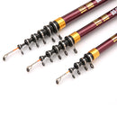 ZANLURE 1 Pcs 1.8/2.1/2.4/2.7m Carbon Fiber Telescopic Mini Fishing Rod Travel Sea Fishing Pole Spinning Casting Rods