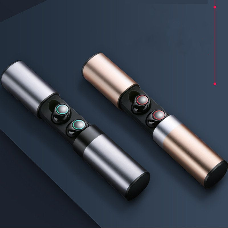 Mini TWS bluetooth Earphone Adaptive Noise Cancelling Headphone with 1200mAh Charging Box Power Bank