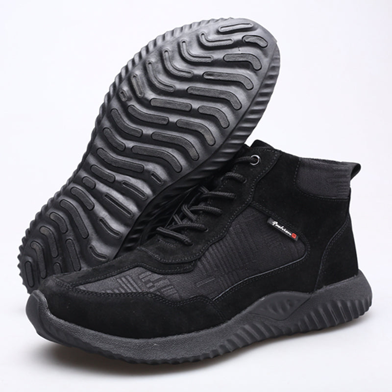 Anti-Smashing and Stab Safety Shoes with Steel Head for Autumn and Winter Labor Insurance Shoes Work Shoes