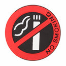 5pcs Rubber Adhesive Sticker Car Office Notice Warning Logo NO SMOKING Sign