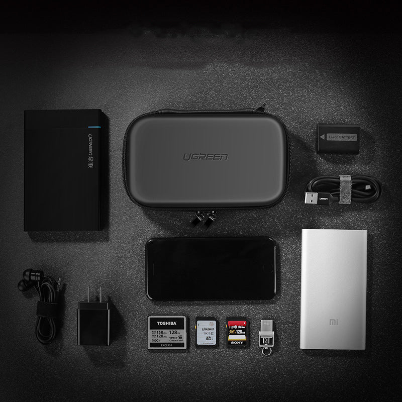 Ugreen LP128 Earphone Protection Storage Case Hard Headphone Organizer Bag For Airpods Earpods Sennheiser Ear Pads Wireless bluetooth Earphone Accessories