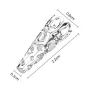 50Pcs Silver Gold Cone Petunia Care Caps DIY Jewelry