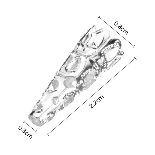 50Pcs Silver Gold Cone Petunia Care Caps DIY Jewelry