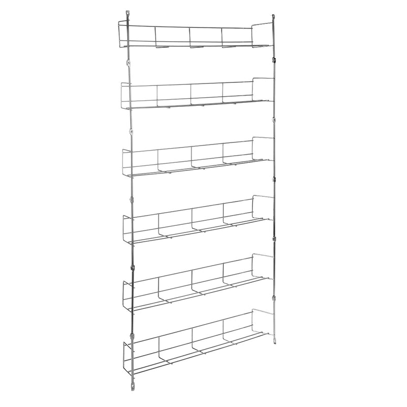 6 Layers Kitchen Spice Storage Rack Organizer Shelf Pantry Wall Mounted Hanging Holder
