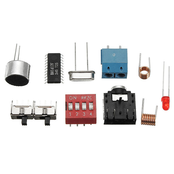 EQKIT FM Stereo Transmitter Module MP3 Recorder DIY Radio Station Kit