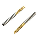 Drillpro 10pcs 3mm Carbide End Mill Cutter Titanium Coated Engraving Milling Cutter Carbide Rotary Burr