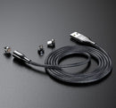 Cafele 3A LED Magnetic Night Light Nylon 1.2M Fast Charging Type-C Micro USB Data Cable for Samsung S10+ Xiaomi Mi8 Redmi Note8 HUAWEI P30Pro
