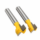 2pcs 9.52mm and 12.7mm Key Hole Blades T-Slot Cutter Wood Working Router Bit Set