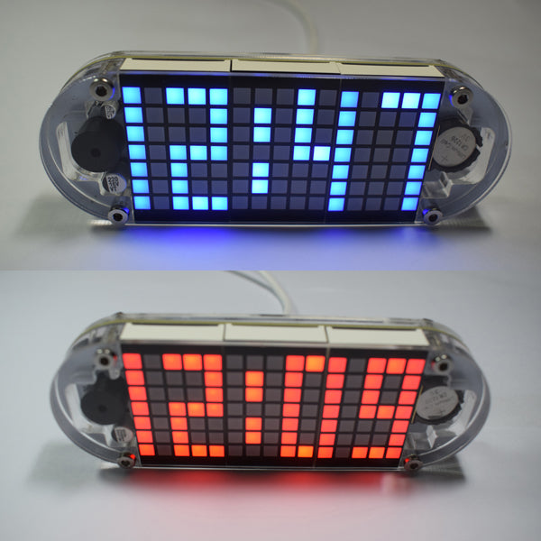 Geekcreit DIY DS3231 Touch Key Precision High Brightness LED Dot Matrix Display Alarm Clock Kit