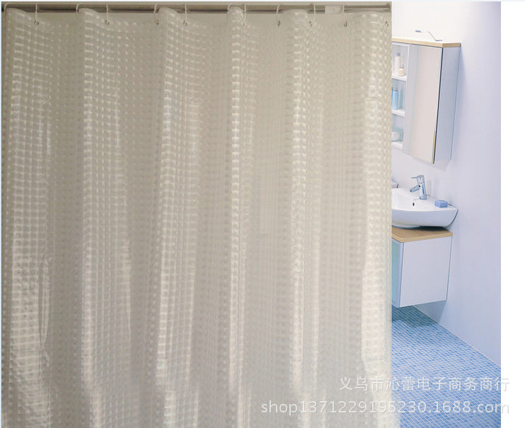 3D Cat Eye Shower Curtain Thick Waterproof