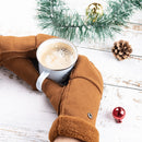 Naturehike NH19FS011 Flip Half Finger Glove Thickened Winter Warm Mittens Men Women Outdoor Camping