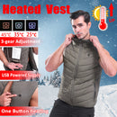 Electric USB Three-speed Thermostat Vest Warm Fleece Fabric + Polyester Camouflage Outdoor Sports