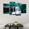 4PCS Forest Falls Wall Paintings Home Modern Art Nature Unframed Picture Decor