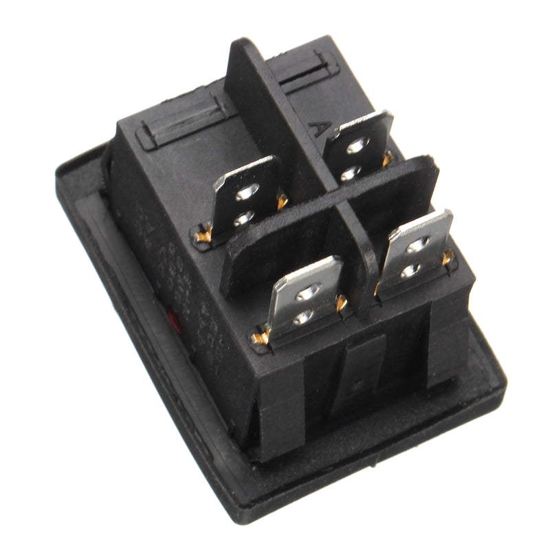 On-Off-On 4 Pin 12V LED Light Rocker Toggle Latching Switch Waterproof For Car Boat