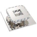 Modern LED 12W Crystal Pendant Light Corridor Stainless Steel Ceiling Lamp Fixture AC85-260V