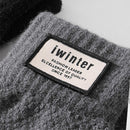 iwinter Winter Autumn Men Bike Knitted Gloves Touch Screen Male Thicken Warm Wool Cashmere Solid Gloves