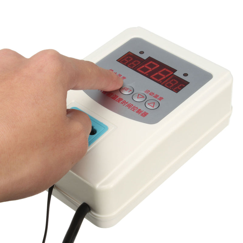 Digital LED Thermostat Temperature Controller with Magnetic Probe 220V -9-99C