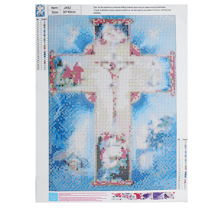 5D Diamond Painting Jesus Christ Religious Cross Stitch Kit DIY Craft Home Decor