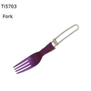 Keith Ti57 Series Titanium Tableware Ultralight Folding Outdoor Spoon Fork Cutter Cutlery