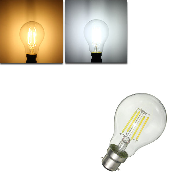 Dimmable B22 G45 4W Pure White Warm White COB Retro Vintage Edison Incandescent Light Bulb AC220V