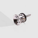 Guitar Bass Chrome Metal End Pin Strap Buttons Locks Cushion Screws (16Pcs) R6Z5