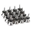 Guitar Bass Chrome Metal End Pin Strap Buttons Locks Cushion Screws (16Pcs) R6Z5