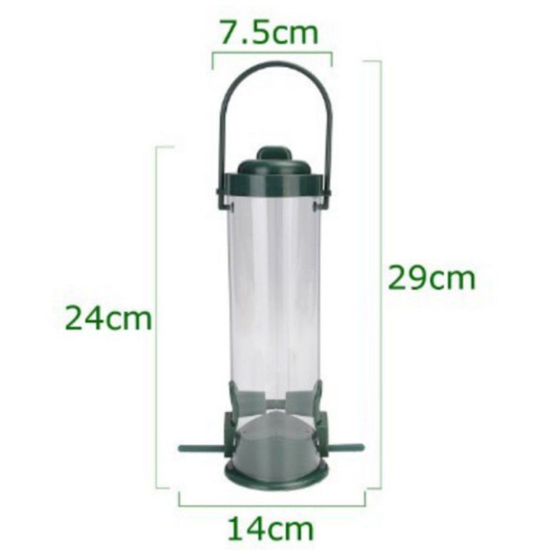 New Plastic Comfort Bird Pet Feeder Waterer Garden Hanging Suction Cup Auto Q3Q9