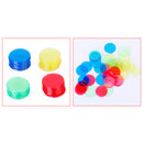 400Pcs 4 Colors Plastic Count Bingo Chips Markers 3/4 " for Bingo Cards Game