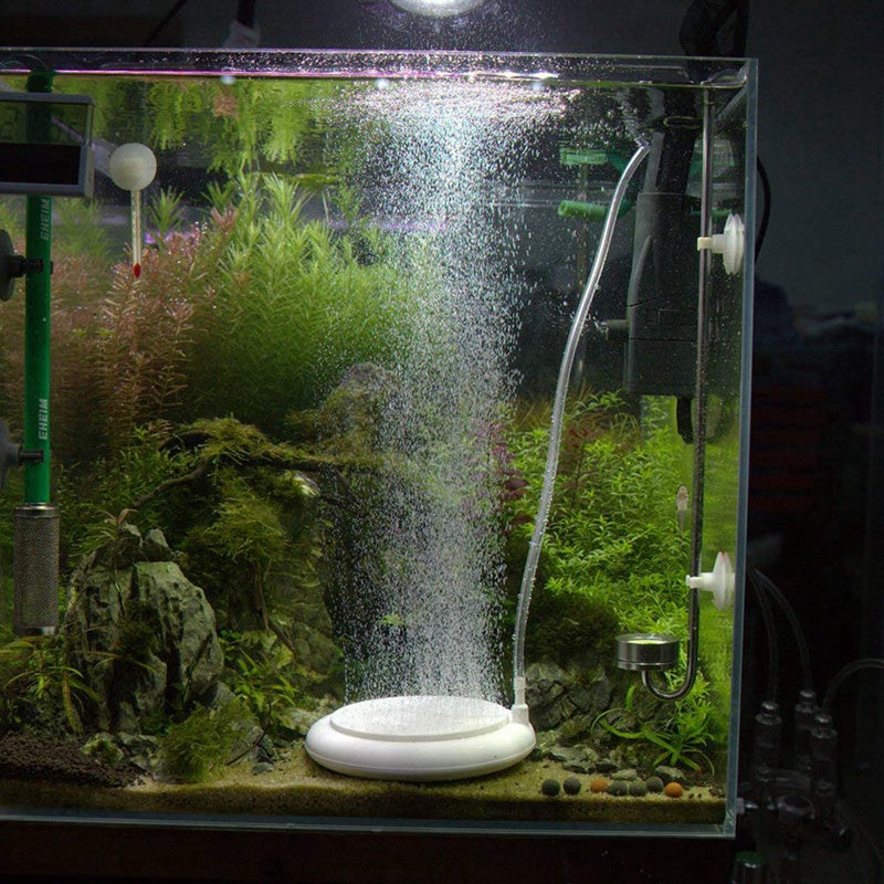 Aquarium Air Stone Kit, Fish Tank Bubbler, Nano Furnace Flue Round Air Ston