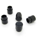 Guitar Toggle Switch Cap Tip Push On Top Hat Round Black Parts Pack Of 5