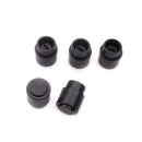 Guitar Toggle Switch Cap Tip Push On Top Hat Round Black Parts Pack Of 5