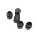 Guitar Toggle Switch Cap Tip Push On Top Hat Round Black Parts Pack Of 5