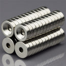 Effetool 50pcs N50 10x3mm Strong Ring Magnets 3mm Hole Rare Earth Neodymium Magnet