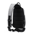 KAKA Casual Crossbody Bag Men Anti-theft Chest Pack USB External Charging Workout Traveling Student