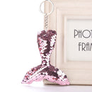 Sequins Mermaid Tail Keychain Charms Paillette Pendants Keyring Diy Mermaid B1P8
